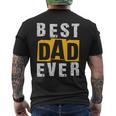 Best Dad Ever ヴィンテージ 父の日 おもしろ お父さん メンズ 夫 メンズTシャツ バックプリント