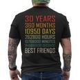 Best Friends ヴィンテージ 30年 友情記念日 メンズTシャツ バックプリント