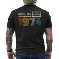 Best Of 1974 Classic Birthday 1974 Cassette Tapeintage メンズTシャツ バックプリント