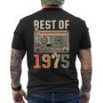 Best Of 1975 オールド・カセット 50歳の誕生日 レトロ メンズTシャツ バックプリント