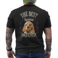 メンズ Bestpaniel Dad Ever アメリカンコッカースパニエル 犬 ビンテージ メンズTシャツ バックプリント