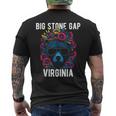 Bigtone Gap バージニア Usa クマと花のデザイン メンズTシャツ バックプリント
