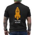 Bitcoin To The Moon おもしろビットコインシャツ ビットコインギフト メンズTシャツ バックプリント