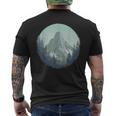 Blue Mountain Retrointage Hiking Camping Lover Glamper メンズTシャツ バックプリント
