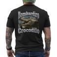 Bombadiro Crocodilo 面白いイタリアンブレインロットミームグラフィック メンズTシャツ バックプリント