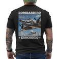 Bombardiro Crocodilo イタリアンブレインロットミーム メンズTシャツ バックプリント