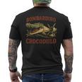 Bombardiro Crocodilo イタリアンブレインロットミーム メンズTシャツ バックプリント