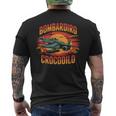 Bombardiro Crocodilo 面白い イタリアン ブレイン ミーム トレンド メンズTシャツ バックプリント