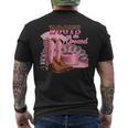 Boots On The Ground Boot Cowboy Western Country Music Men's T-shirt Back Print