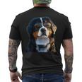 Boyero De Berna Con Gafas Deol Perro Dulce Camiseta Hombre Estampado Espalda
