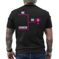 Breast Cancer Me Winner ブラケット インスピレーショナル啓発ギフト メンズTシャツ バックプリント