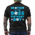Brother Of The Boss 誕生日 男の子 赤ちゃん 家族 デコレーション メンズTシャツ バックプリント