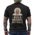 Build Bridges Not Walls 教皇フランシスコ ヴィンテージtシャツ メンズTシャツ バックプリント