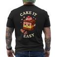 Cake It Easy Take It Easy Fruit メンズTシャツ バックプリント