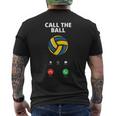 Call The Ball おもしろバレーボール メンズTシャツ バックプリント