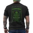 Cannabis アメリカグレード マリファナ インディカ サティバウィード メンズTシャツ バックプリント