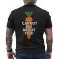 I Carrot All About You 面白い 野菜しゃれ 野菜愛好家 メンズTシャツ バックプリント