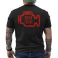Check Engine Light アンティーク調デザイン メンズTシャツ バックプリント