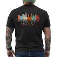 Chicago House Music レトロ ヴィンテージ シャツ ラブ シカゴ メンズTシャツ バックプリント
