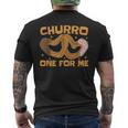 Churro One For Me メキシコ料理 揚げ生地が大好き チュロス メンズTシャツ バックプリント