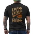 Cigars Are My Therapy Weekend Forecast Bourbonアパレル メンズTシャツ バックプリント