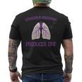 Conscious Breathing Produces Dmt分子トリッピーサイケデリック メンズTシャツ バックプリント