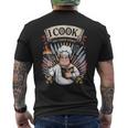 I Cook And I Know Things シェフクックヘルパー メンズTシャツ バックプリント