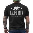 Cool California Republic カリフォルニアギフト カリフラッグ メンズTシャツ バックプリント