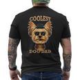 Coolest Dog Dad I Yorkshire Terrier パパ I ヨークシャー・テリア メンズTシャツ バックプリント