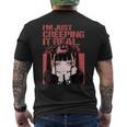 Creeping It Real ゴシック アニメ ソフト グランジ エモ オタク メンズTシャツ バックプリント