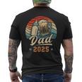 Dad 2025 年のパパ 初めての父の日 若いパパ 新しいパパ メンズTシャツ バックプリント