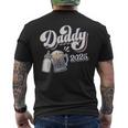 Daddy 2025 初めての父の日 新しいパパ 若い父親 メンズTシャツ バックプリント