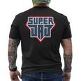 Daddy Dad Happy Father's Dayuper Best Graphic メンズTシャツ バックプリント