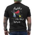 Daddy Is My Herouper Dad 手描き メンズTシャツ バックプリント