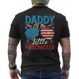 Daddy Of The Little Firecracker 4Th Of July Dad Daddy Men's T-shirt Back Print