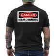 Danger Man Cooking Bbqign メンズTシャツ バックプリント