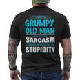 Dearcasmo Con Texto En Inglés I Am A Grumpy Old Manarcasm Texto En Inglés Camiseta Hombre Estampado Espalda