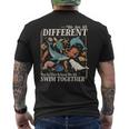 We Are Different But In This School We All Swim Together Men's T-shirt Back Print
