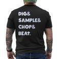 Dig&Sample&Chop&Beat シャツ Mpc ドラムサンプラー 音楽愛好家 メンズTシャツ バックプリント