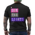 Dim The Lights 007 メンズ ロック ライブ フェス バンド ゲーム 音楽 おしゃれ 男女兼用 キッズ メンズTシャツ バックプリント