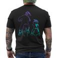 Dirt Bike Papà E Figlio Motocross Biking T-shirt da uomo con stampa posteriore
