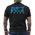 Dive Palau、パラオでのスキューバダイビング メンズTシャツ バックプリント
