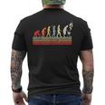 Divertente Barbecue Barbecue Papà Evoluzione Uomointage Retrò T-shirt da uomo con stampa posteriore
