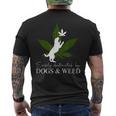 Dog And Weed ファニーマリファナtシャツ メンズTシャツ バックプリント