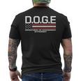 Doge DOGE 政府効率省 メンズTシャツ バックプリント