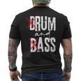 Drum And Bass Rum And Ass メンズTシャツ バックプリント