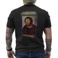 Ecce Homo Cecilia ユーモア クール アンダージャケット グラフィック Jesus メンズTシャツ バックプリント