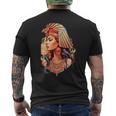 Egipto Reina Cleopatra Camiseta Hombre Estampado Espalda