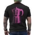 Essenza Italiana Moka コーヒーメーカー メンズTシャツ バックプリント