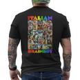 Every Italian Brainrot Meme Italian Brainrotコレクション メンズTシャツ バックプリント
